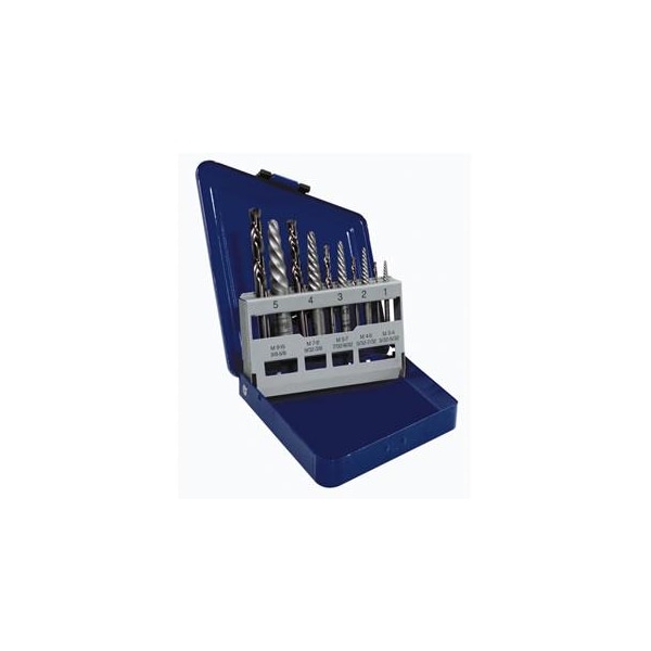 10-Pc Spiral Extractor Drill Bit Set